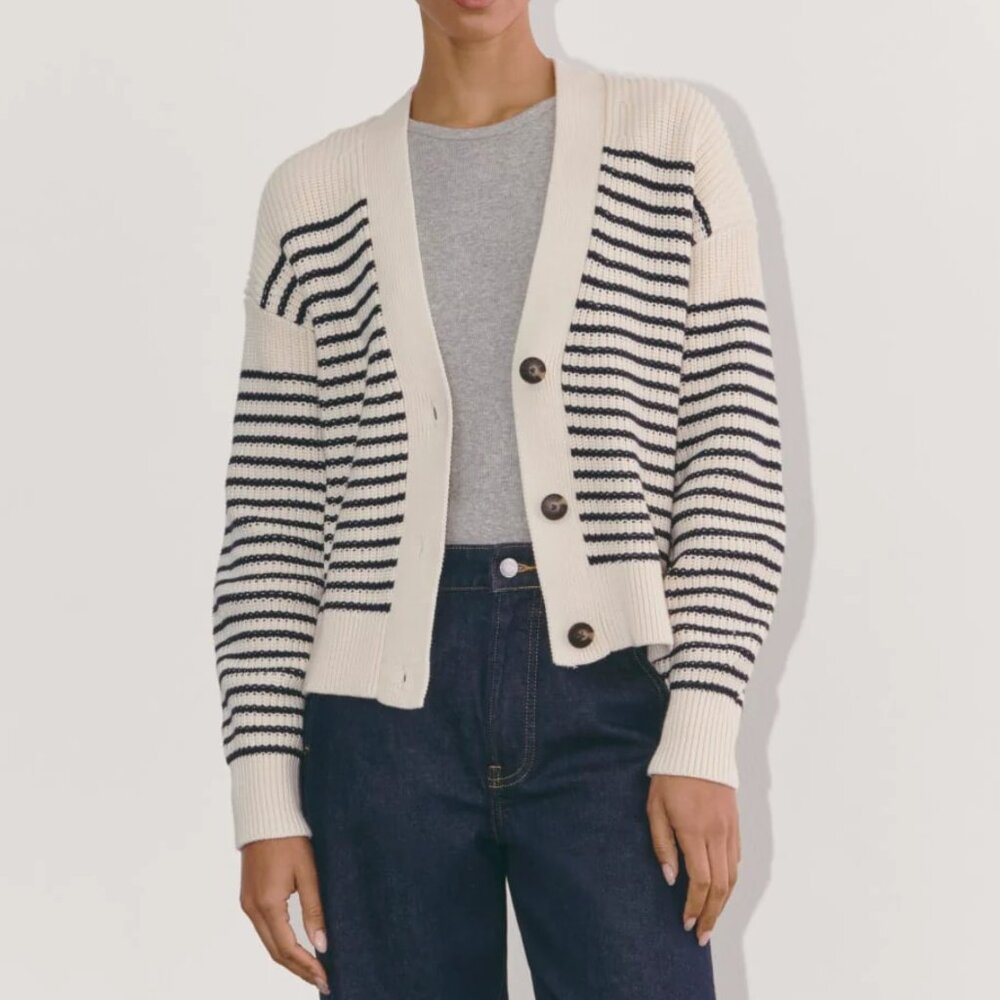 The Boxy Cardigan in Everyday Cotton